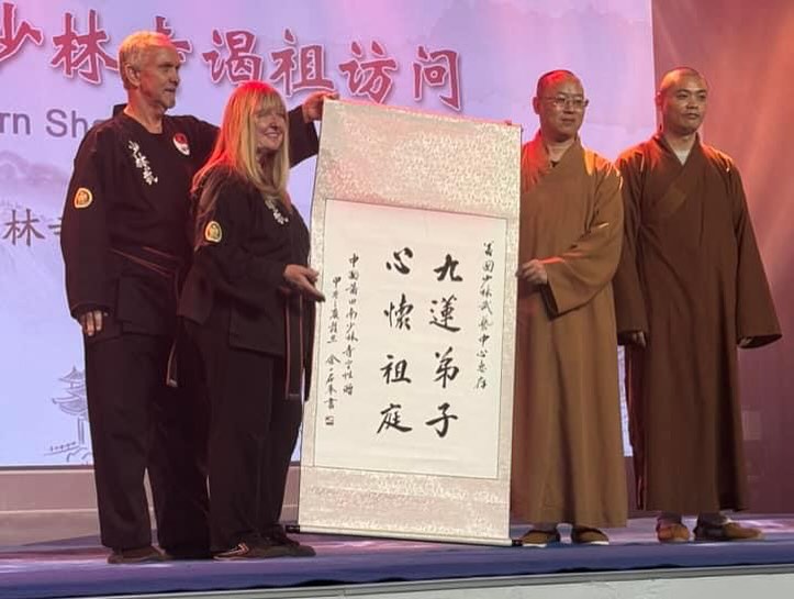 Receiving and giving gifts at the Southern Shaolin Temple China